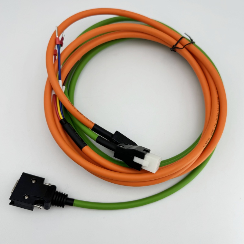 For Mitsubishi J2S Power Cord MR-JCCBL5M-L Servo Motor Power Cable