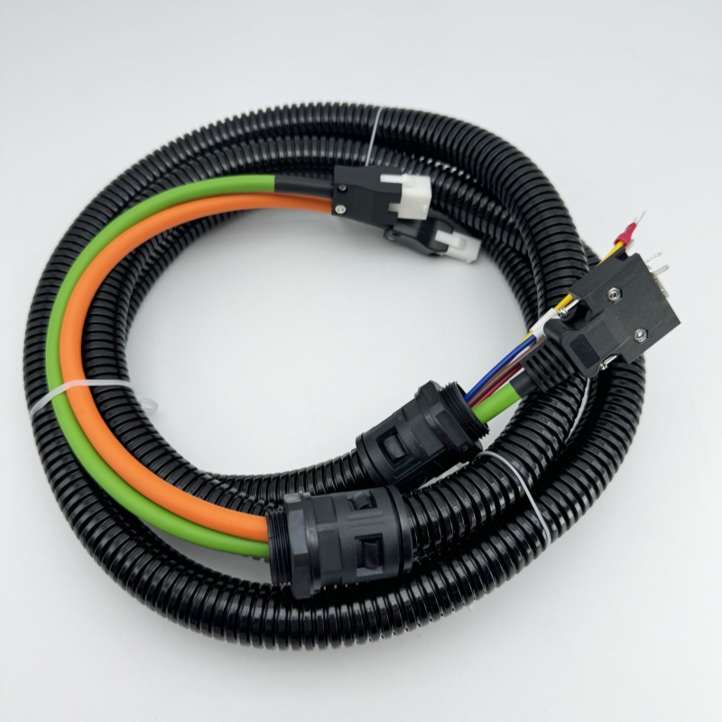 For Mitsubishi J2S MR-JCCBL5M-L Servo Motor Encoder Cable With Protective Sriral