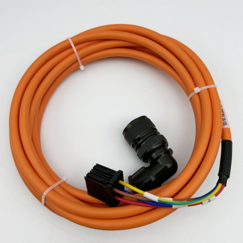 Servo Motor Power Cable High Flexible MR-PWCNS 18-10S For Mitsubishi