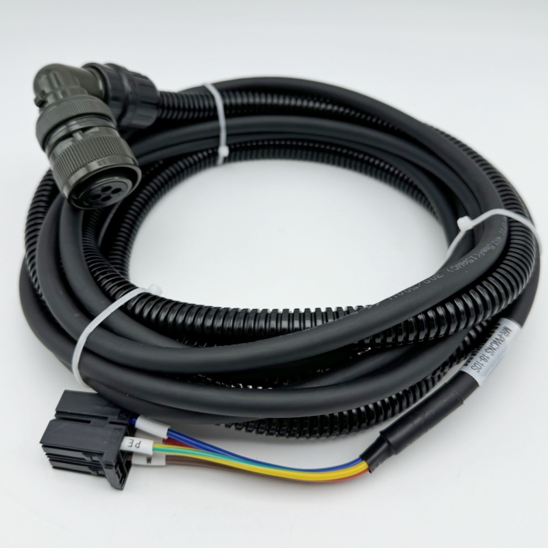 Servo Power Cable MR-PWCNS 18-10S With Plastic Case For Mitsubishi