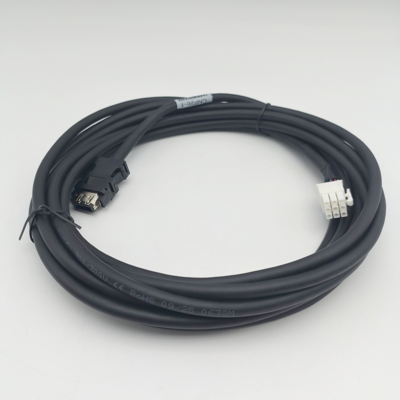 Black Servo Motor Encoder Cable CNP2E-1 5M For Mitsubishi